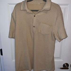 Men's Tan SHEIN Polo Shirt